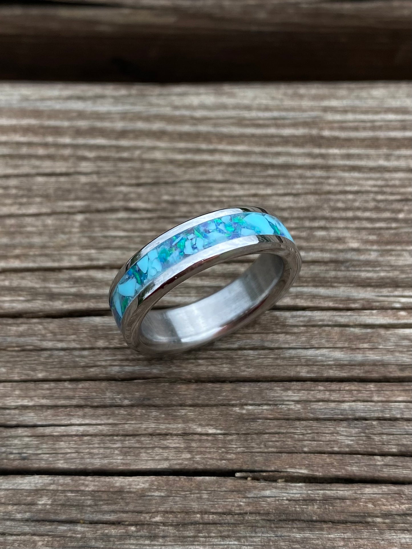 Anello di Opale e Turchese