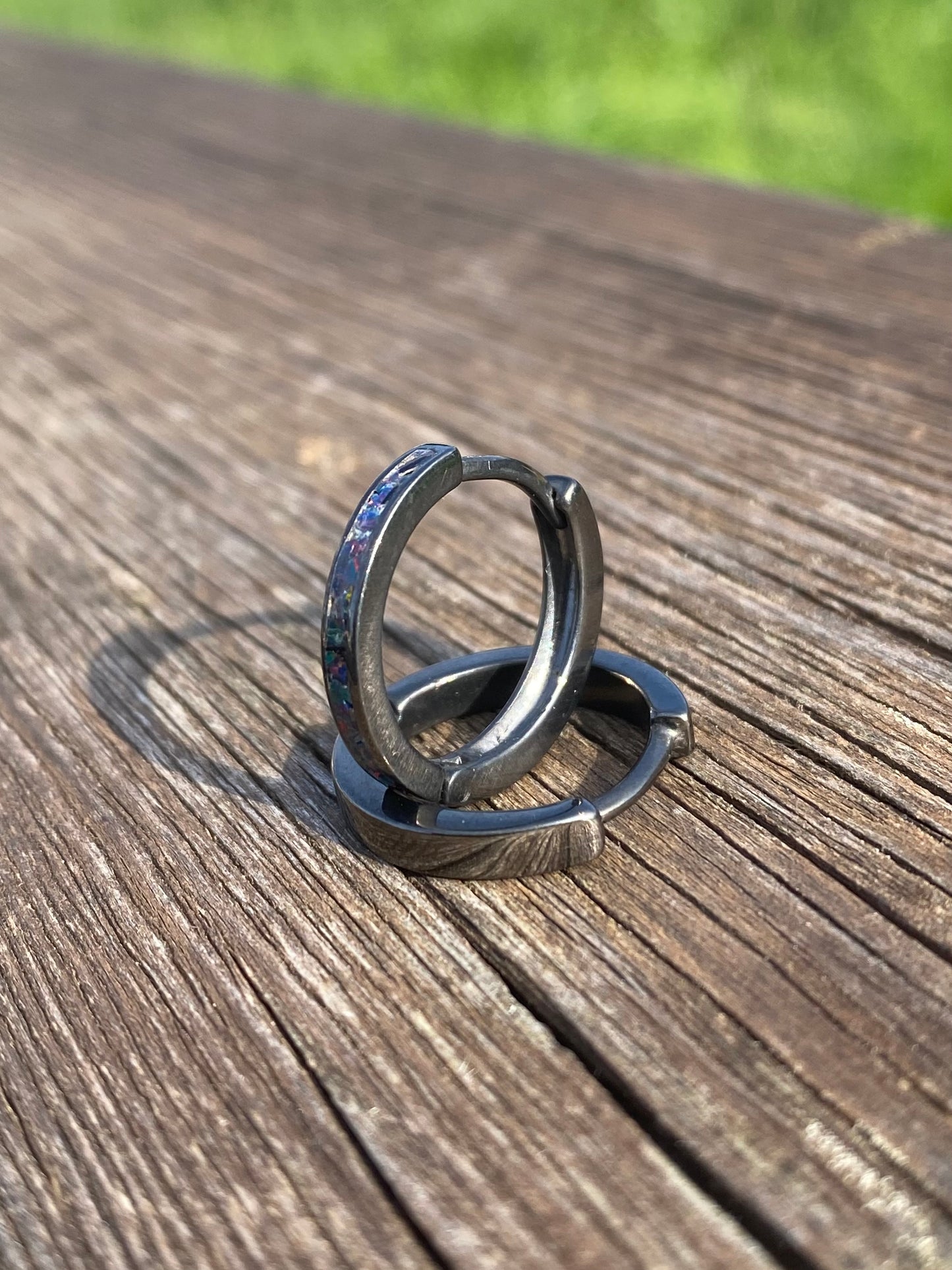 Orecchini di opale "Royal Black" / medium