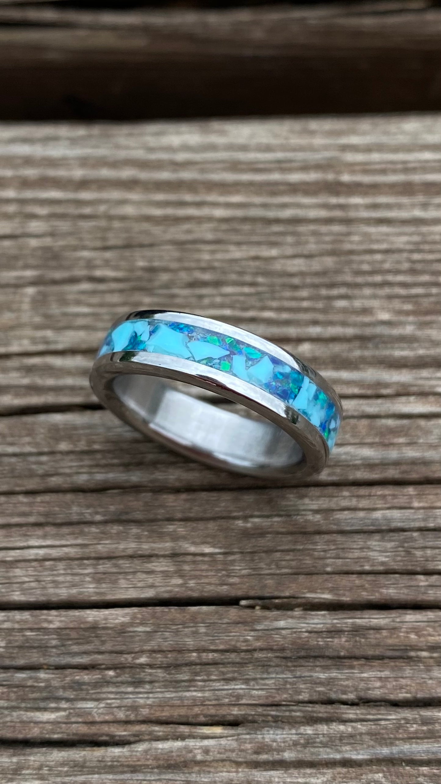 Anello di Opale e Turchese