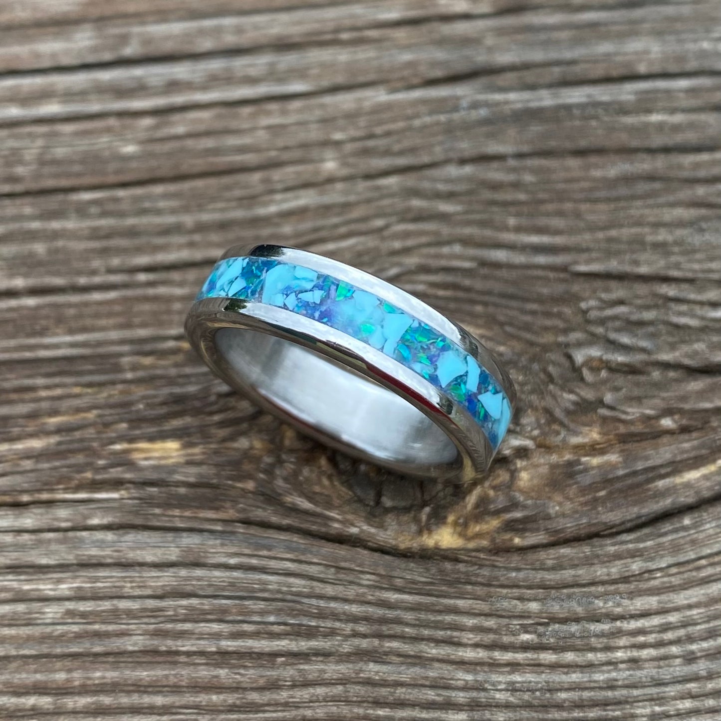 Anello di Opale e Turchese