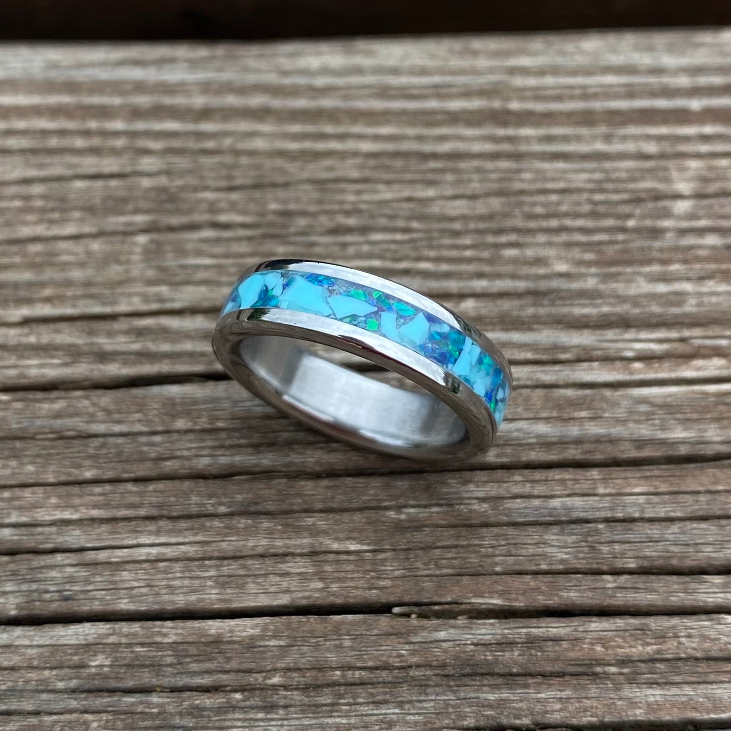 Anello di Opale e Turchese