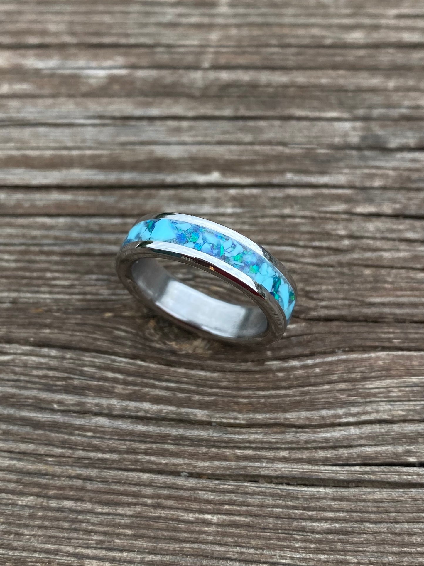 Anello di Opale e Turchese