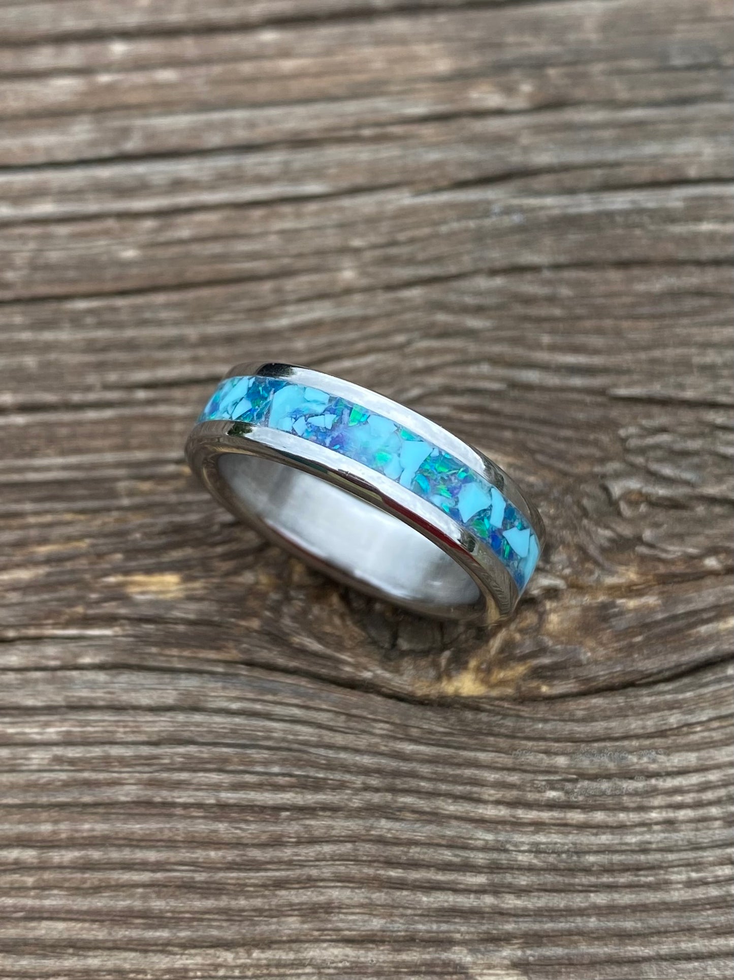 Anello di Opale e Turchese