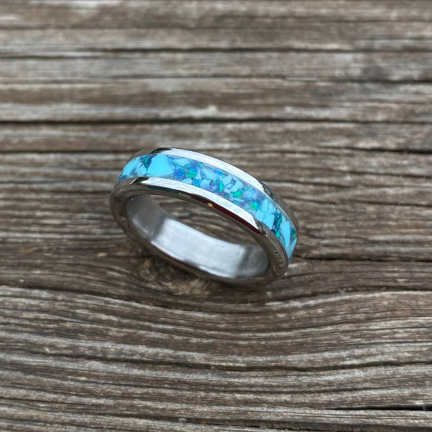 Anello di Opale e Turchese