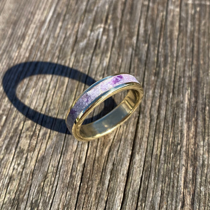 Anello di Ametista, Foglia d’Argento ed Ottone