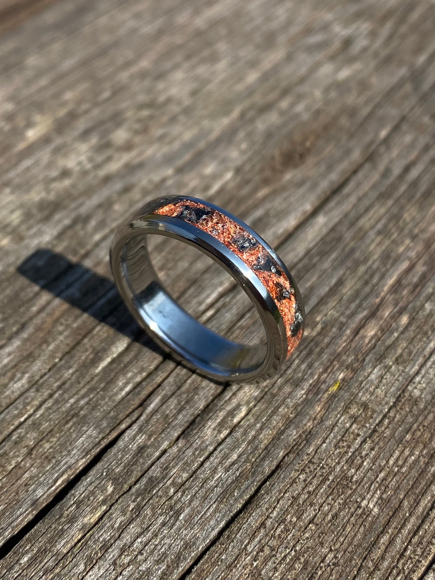 Bague Lapis Lazuli et Feuille d'Or