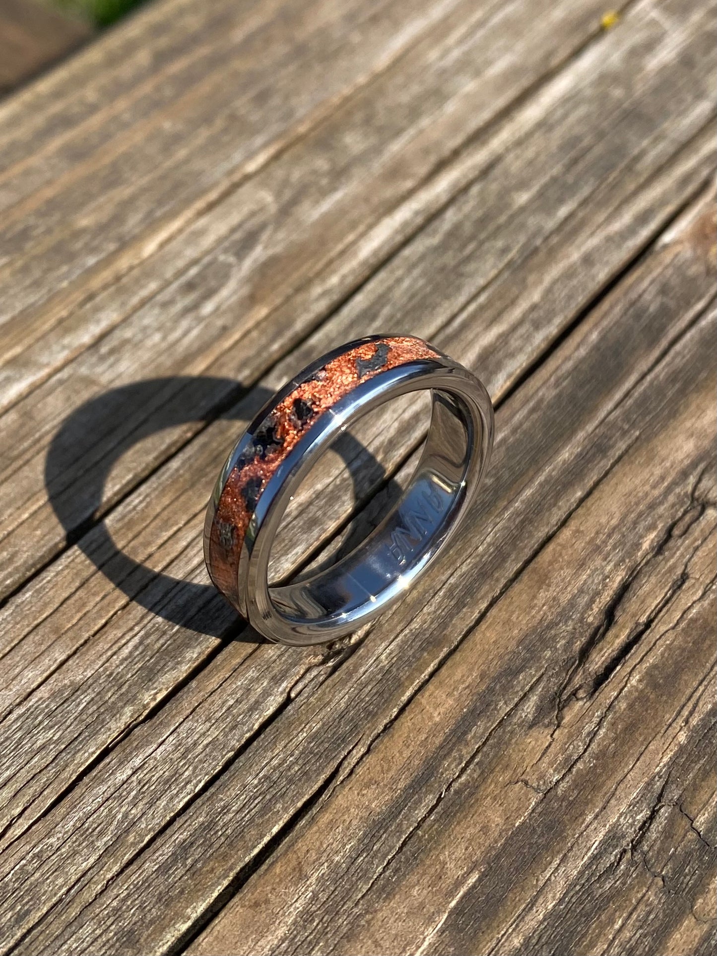 Bague Lapis Lazuli et Feuille d'Or