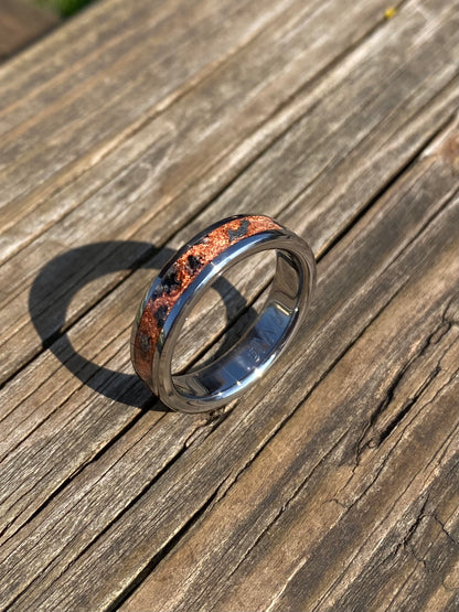 Bague Lapis Lazuli et Feuille d'Or