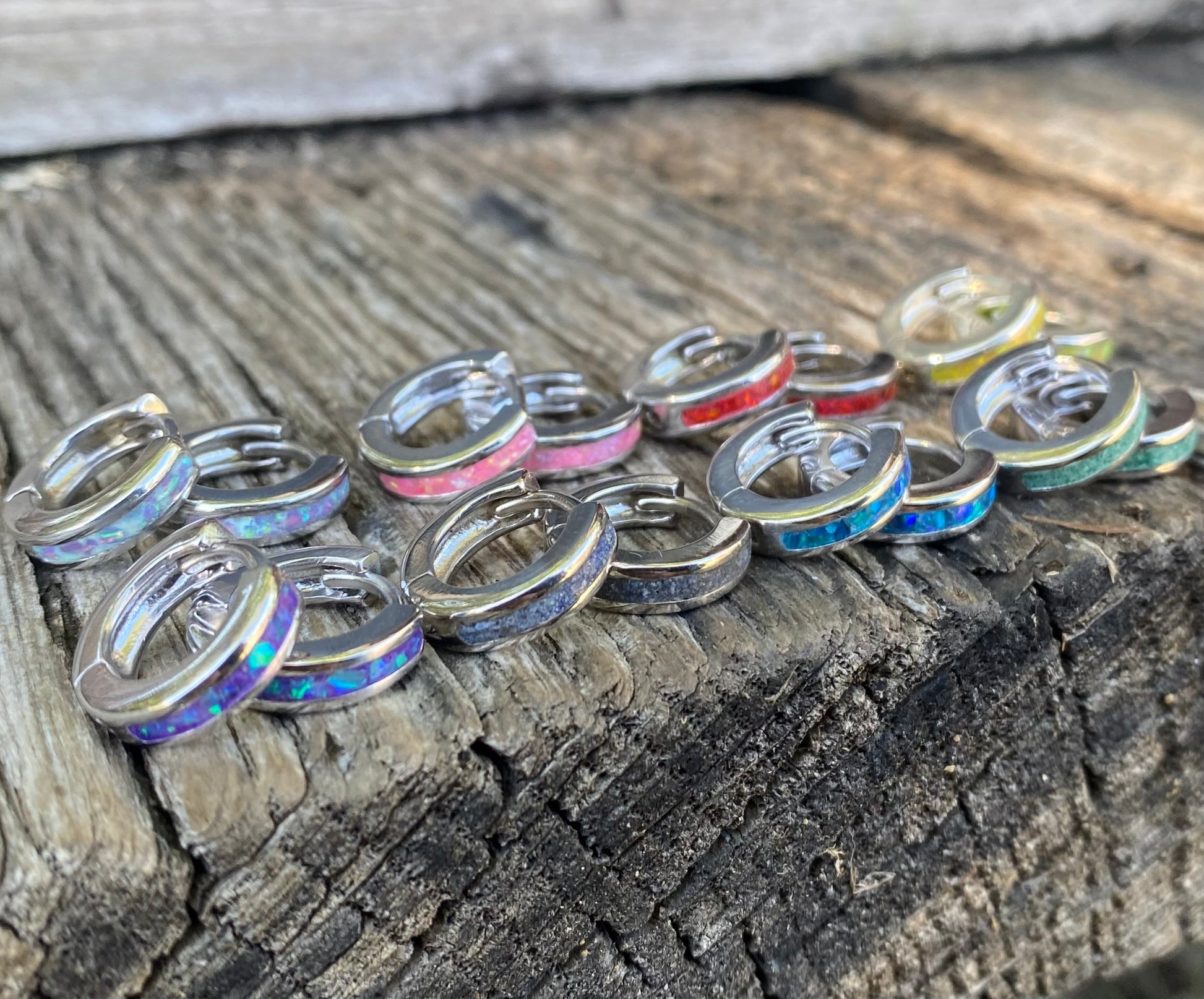 Orecchini in Argento e Murrina Multicolor 18mm Orecchini in Argento e Murrina Multicolor 18mm