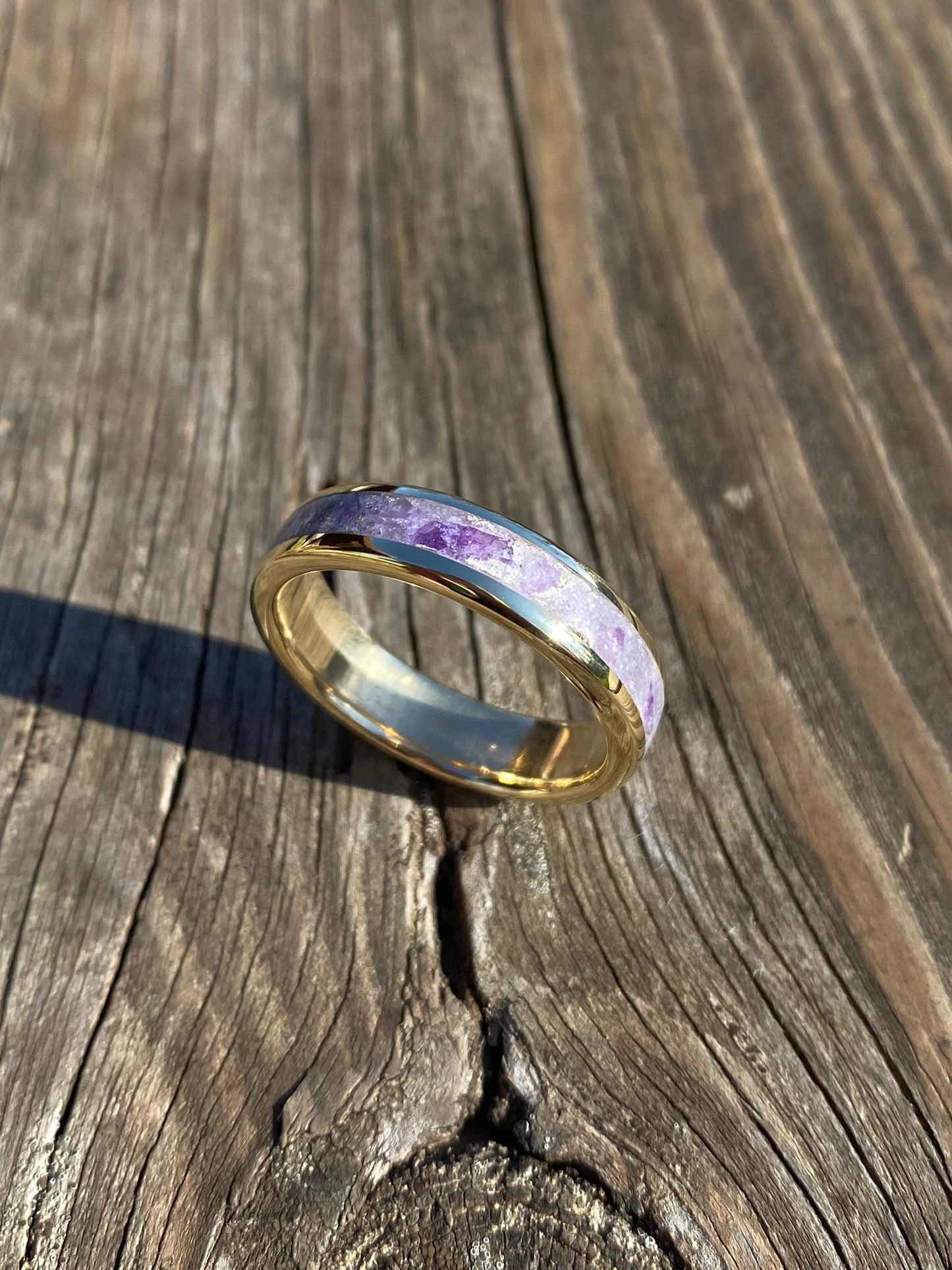 Anello di Ametista, Foglia d’Argento ed Ottone