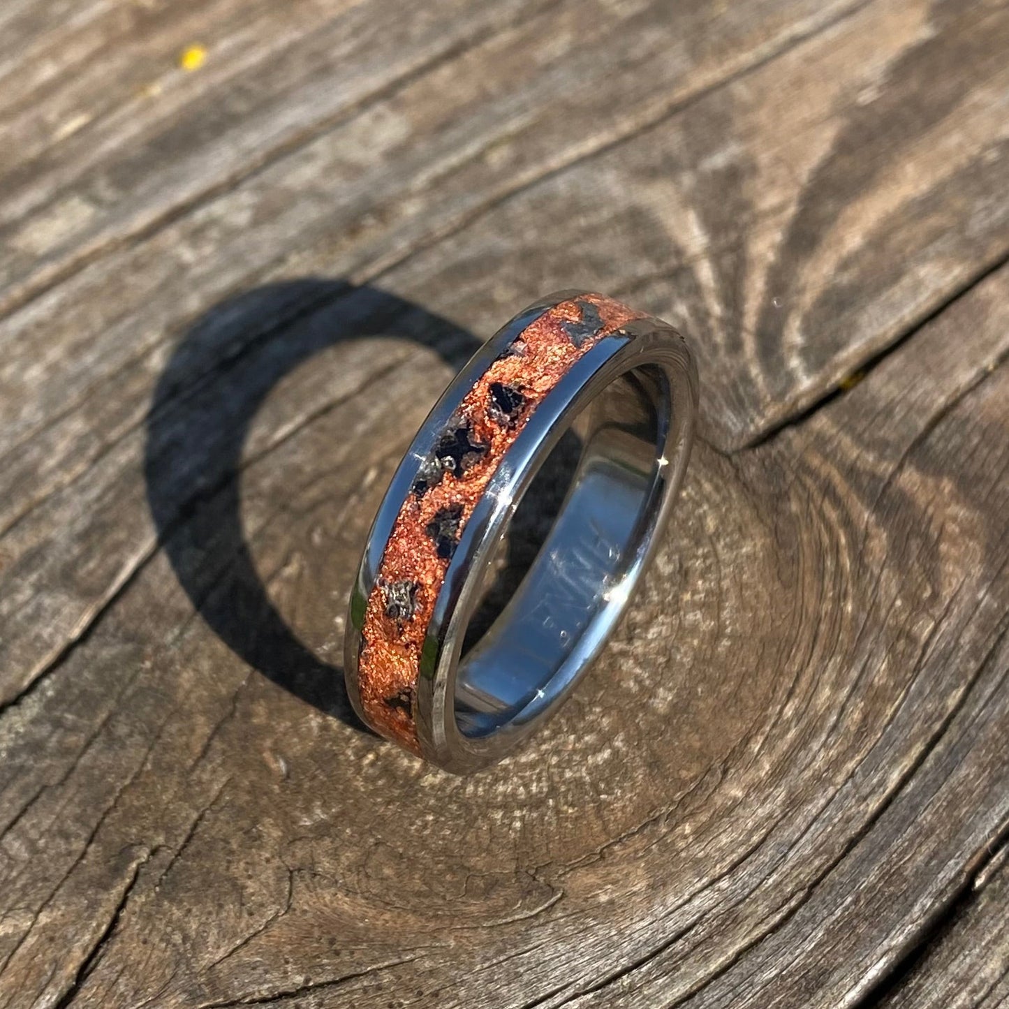 Bague Lapis Lazuli et Feuille d'Or