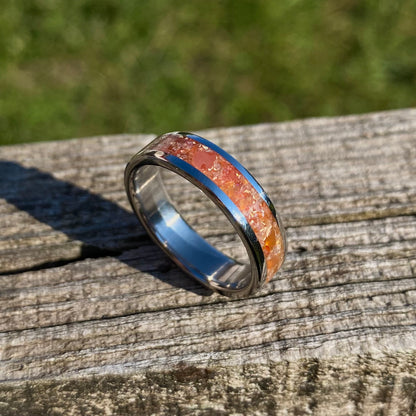 Anello di Opale di Fuoco Messicano