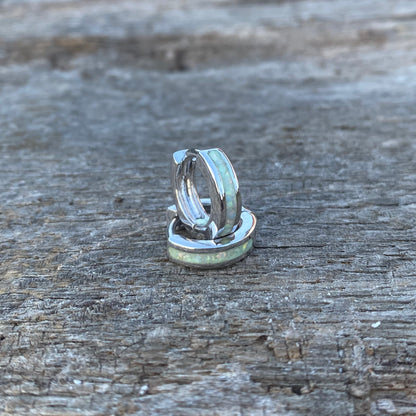 Orecchini di Opale “Pearl White” / small