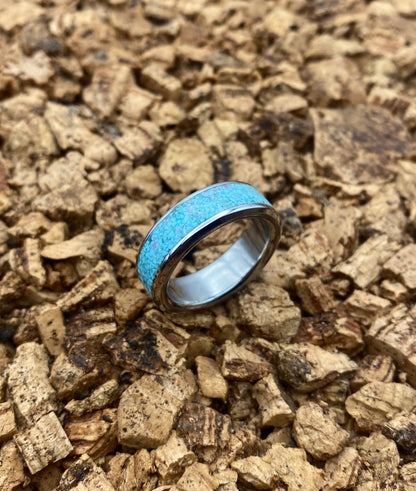 Turquoise and Opal Ring