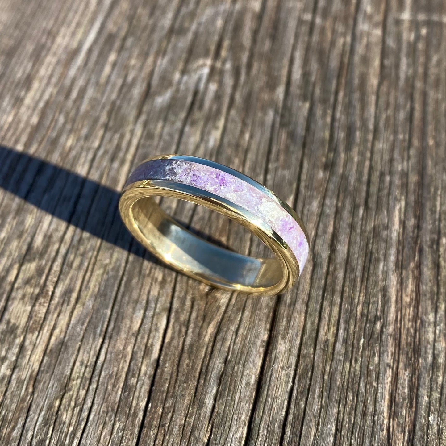 Anello di Ametista, Foglia d’Argento ed Ottone