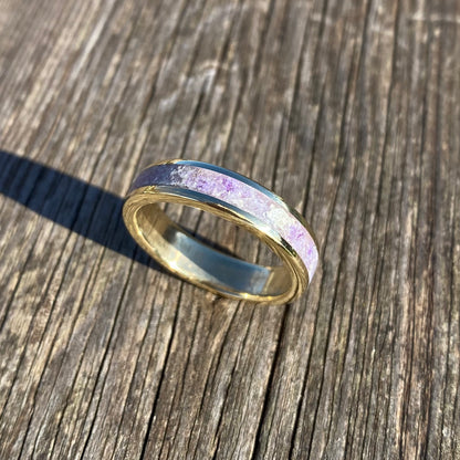 Anello di Ametista, Foglia d’Argento ed Ottone