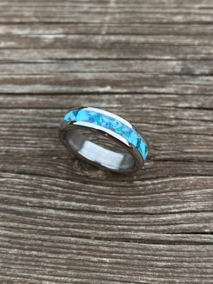 Anello di Opale e Turchese