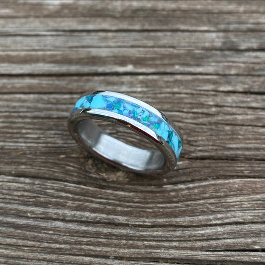 Anello di Opale e Turchese