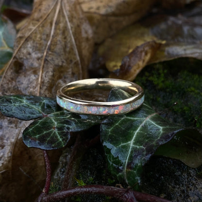 Anello di Opale “Pearl White”