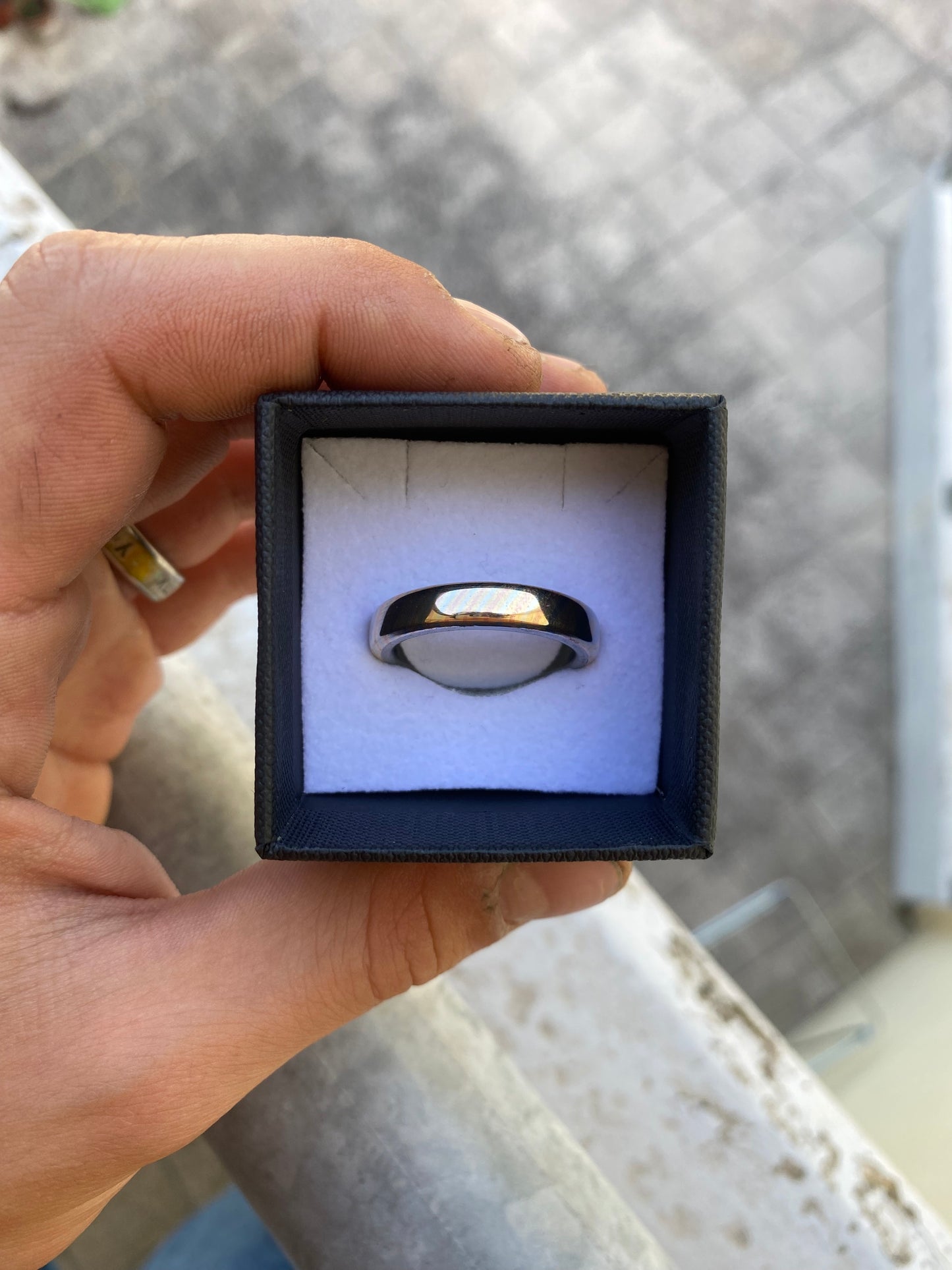 Anello di Mokume Gane e Titanio