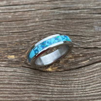 Anello di Opale e Turchese