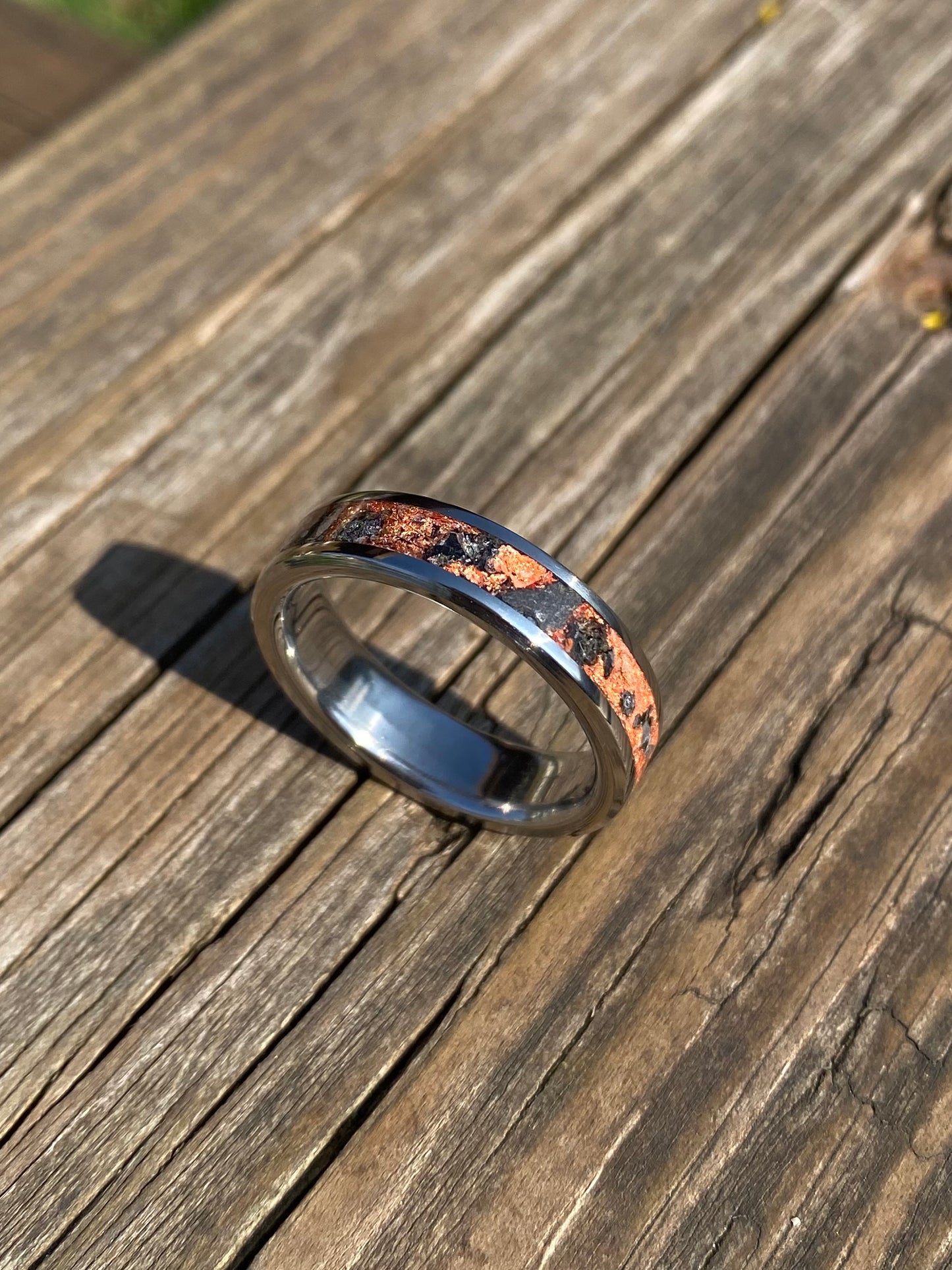 Bague Lapis Lazuli et Feuille d'Or