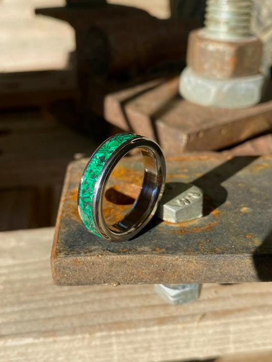 Malachite ring