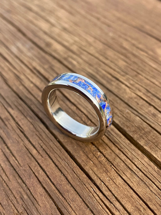 Lapis Lazuli and Copper Ring