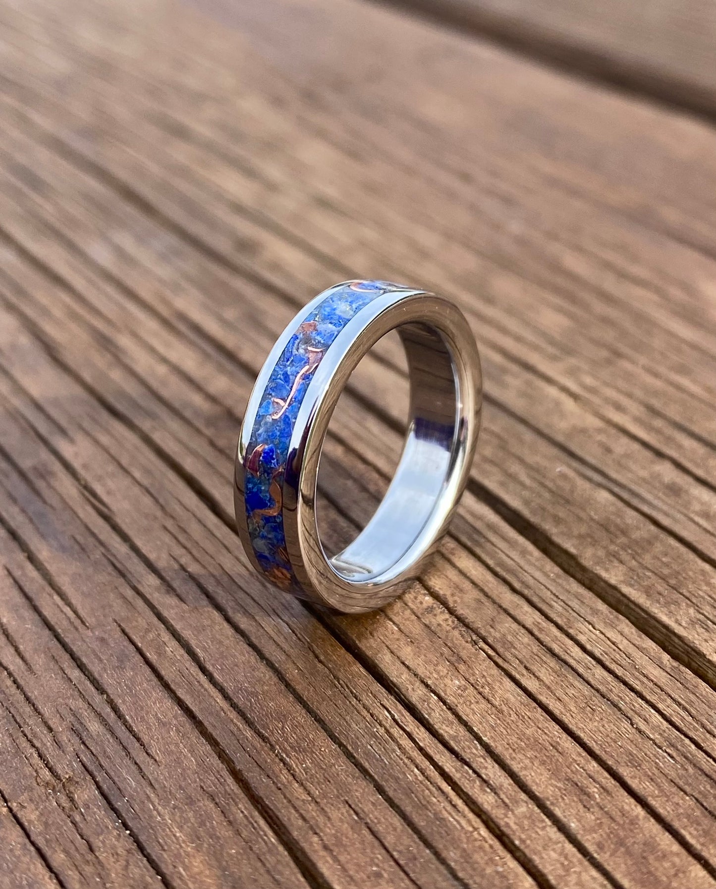 Lapis Lazuli and Copper Ring