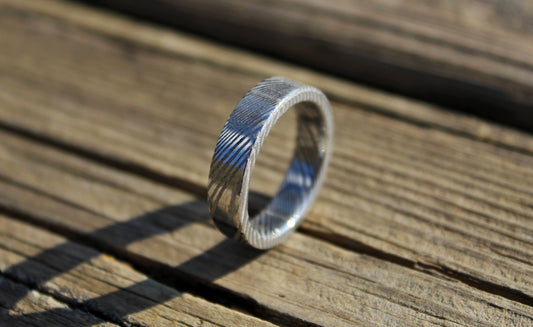 Stainless Damascus Steel Ring