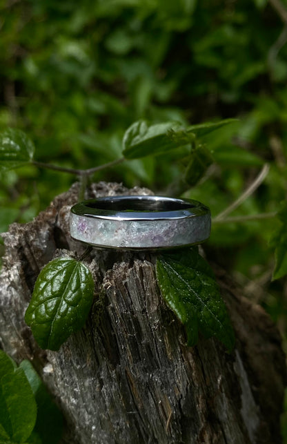 Aquamarine and Ruby ring