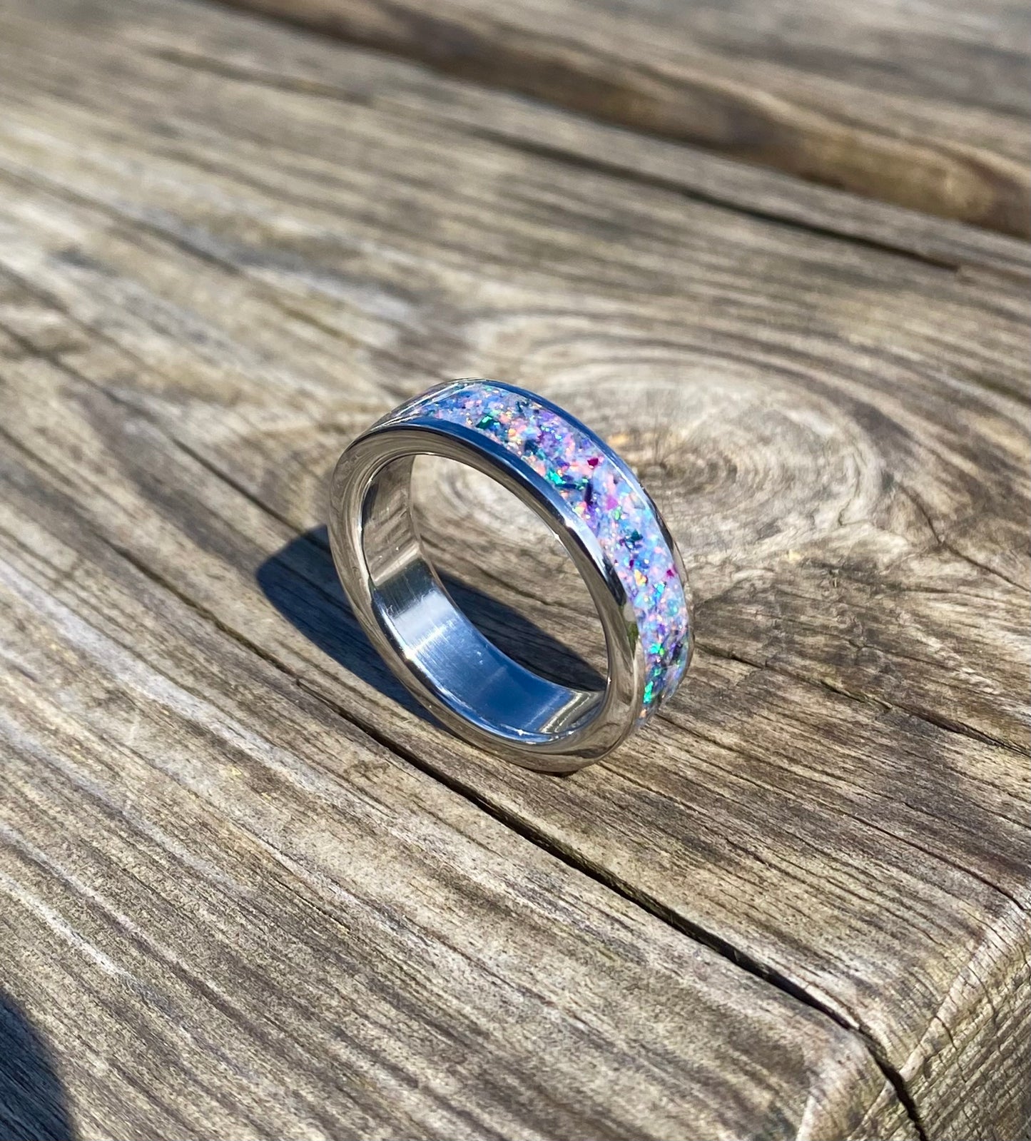 Anello di Opale Multicolore