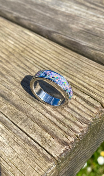 Multicolored Opal Ring